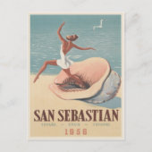 Postkarte mit San Sebastian Werbung Print (Vorderseite)