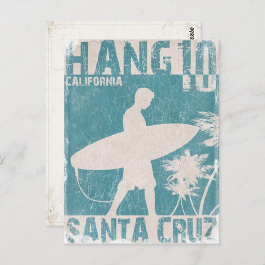 Postkarte mit Santa Cruz Surfer Print (Vorne/Hinten)