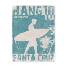 Postkarte mit Santa Cruz Surfer Print