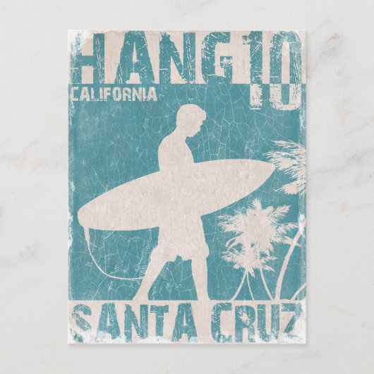 Postkarte mit Santa Cruz Surfer Print (Vorderseite)