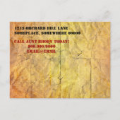 Postkarte mit Save the Date Papiersorte (Rückseite)