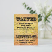 Postkarte mit Save the Date Papiersorte (Stehend Vorderseite)