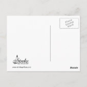 Postkarte mit Schlaganfall (Rückseite)