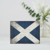 Postkarte mit schottischer Flagge (Stehend Vorderseite)