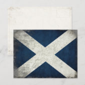 Postkarte mit schottischer Flagge (Vorne/Hinten)
