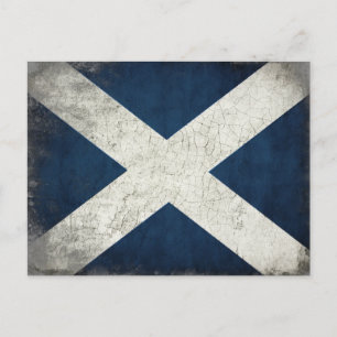 Postkarte mit schottischer Flagge