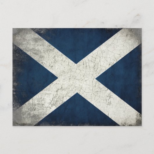 Postkarte mit schottischer Flagge (Vorderseite)