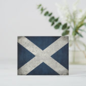 Postkarte mit schottischer Flagge (Stehend Vorderseite)