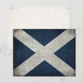 Postkarte mit schottischer Flagge (Vorne/Hinten)