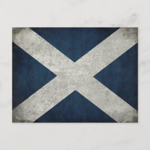 Postkarte mit schottischer Flagge