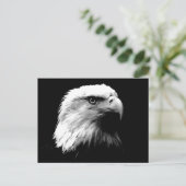 Postkarte mit schwarzem und weißem Balken (Stehend Vorderseite)