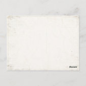 Postkarte mit Schweizer Vintager Skidruckerei (Rückseite)