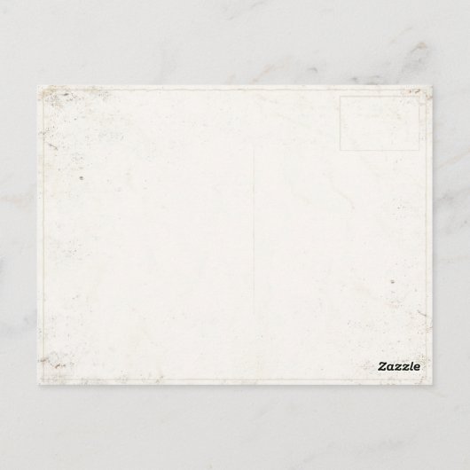 Postkarte mit Schweizer Vintager Skidruckerei (Rückseite)