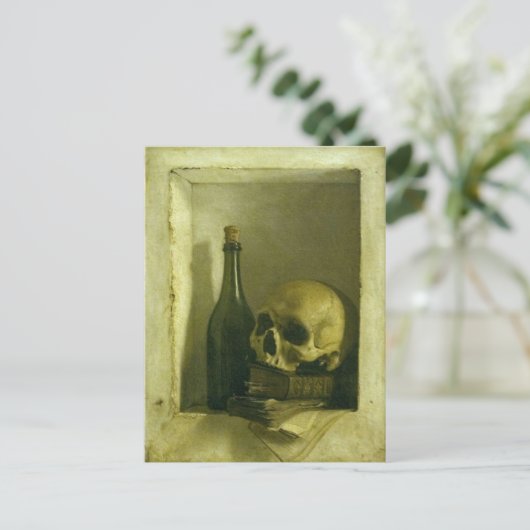 Postkarte mit Skulptur (Stehend Vorderseite)