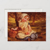 Postkarte mit Sophie Gengembre Anderson Gemälde (Vorne/Hinten)