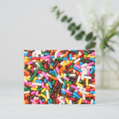 Postkarte mit Sprinklen (Stehend Vorderseite)