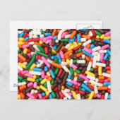 Postkarte mit Sprinklen (Vorne/Hinten)