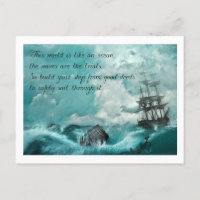 Postkarte mit Spruch