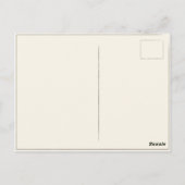 Postkarte mit süßem, altem Frosch (Rückseite)