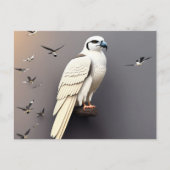 Postkarte mit Swallow-schwangerer Kite-Bird (Vorderseite)