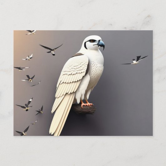 Postkarte mit Swallow-schwangerer Kite-Bird (Vorderseite)