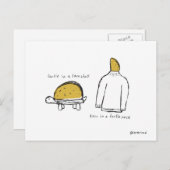 Postkarte mit tako Muschel (Vorne/Hinten)