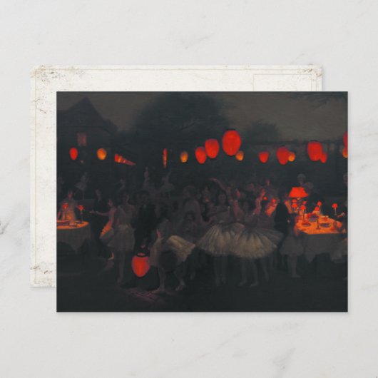 Postkarte mit Thomas Cooper Gotch Malerei (Vorne/Hinten)