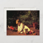 Postkarte mit Thomas Eakins Gemälde (Vorne/Hinten)