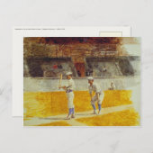Postkarte mit Thomas Eakins Gemälde (Vorne/Hinten)