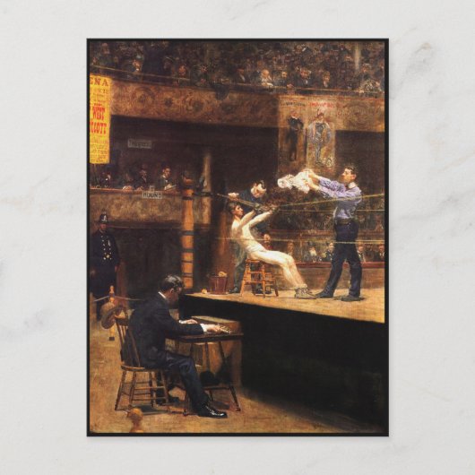 Postkarte mit Thomas Eakins Gemälde (Vorderseite)