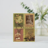 Postkarte mit vier Fenstern (Stehend Vorderseite)
