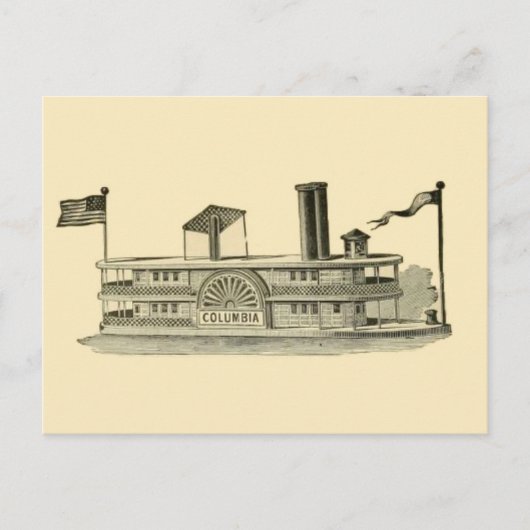 Postkarte mit Vintage-Illustration (Vorderseite)