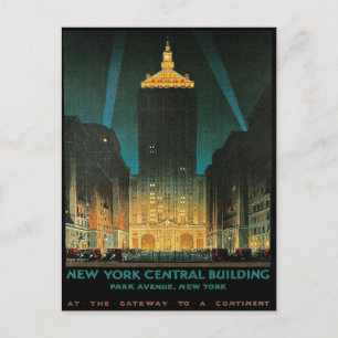 Postkarte mit Vintage-New York-Central-Druck