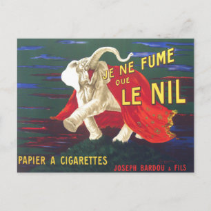 Postkarte mit Vintage-Plakatdruck aus Frankreich