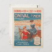 Postkarte mit Vintage Poster Print aus Frankreich (Vorne/Hinten)