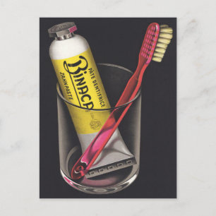 Postkarte mit Vintagem Avant-Garde-Poster