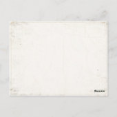 Postkarte mit Vintagem Baseball-Druck (Rückseite)