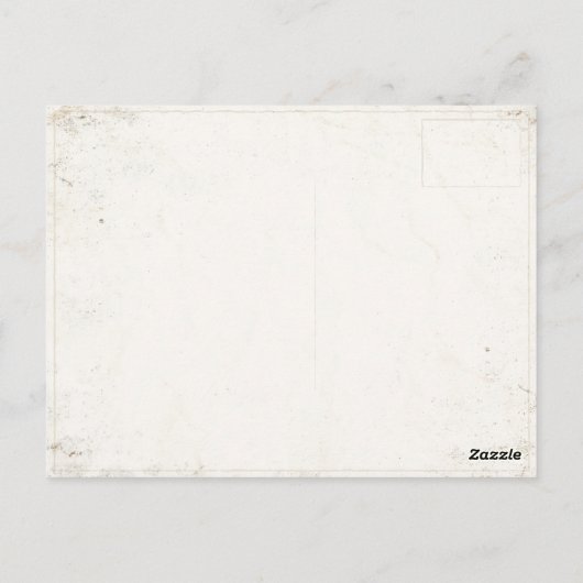 Postkarte mit Vintagem Baseball-Druck (Rückseite)