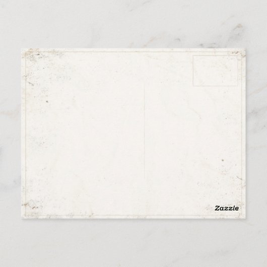 Postkarte mit Vintagem Circus Tiger Print (Rückseite)