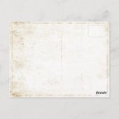 Postkarte mit Vintagem Flag der US Flagge (Rückseite)