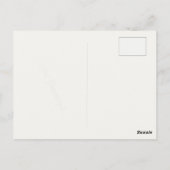 Postkarte mit Vintagem Flughafenplakat (Rückseite)