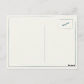 Postkarte mit Vintagem Jungen im Ozean (Rückseite)