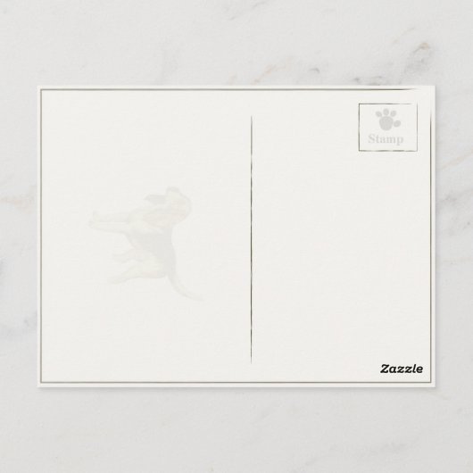 Postkarte mit Vintagem Scrapheft (Rückseite)