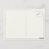 Postkarte mit Vintagen Sicherheitsmatten drucken (Rückseite)