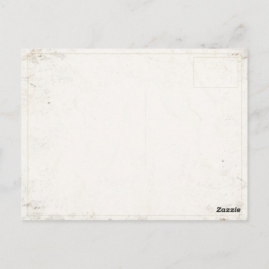 Postkarte mit Vintagen US Flagge (Rückseite)