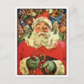 Postkarte mit Vintagen Weihnachtsgrüße (Vorderseite)