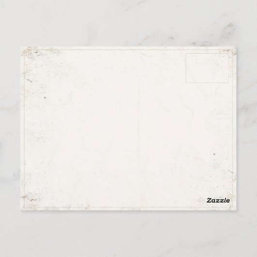 Postkarte mit Vintager Birnenstapel (Rückseite)