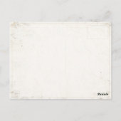 Postkarte mit Vintager Flagge für Großbritannien (Rückseite)