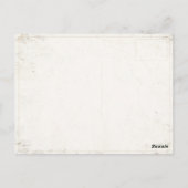 Postkarte mit Vintager Flagge von Italien (Rückseite)