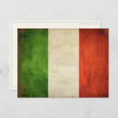Postkarte mit Vintager italienischer Flagge (Vorne/Hinten)